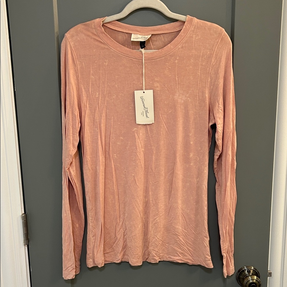 Universal Thread Pink Long Sleeve Tee Size Large New!